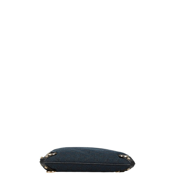 グッチ GGキャンバス アビー 斜め掛け ショルダーバッグ 131326 ブラック レザー レディース GUCCI 【中古】