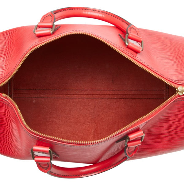 ルイ ヴィトン エピ スピーディ30 ハンドバッグ ミニボストンバッグ M43007 カスティリアンレッド レザー レディース LOUIS VUITTON 【中古】