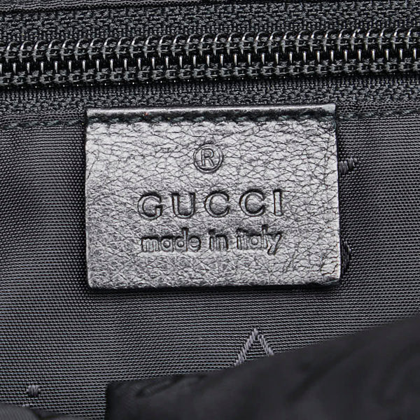 グッチ グッチシマ 斜め掛け ショルダーバッグ 201446 ブラック レザー メンズ GUCCI 【中古】