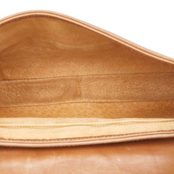 グッチ オールドグッチ ワンショルダーバッグ 50 001 3390 ベージュ ブラウン キャンバス レザー レディース GUCCI 【中古】