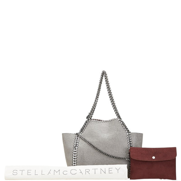 ステラマッカートニー ファラベラ チェーン ミニハンドバッグ ショルダーバッグ 2WAY グレー ポリエステル レディース Stella McCartney 【中古】