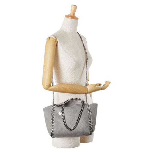 ステラマッカートニー ファラベラ チェーン ミニハンドバッグ ショルダーバッグ 2WAY グレー ポリエステル レディース Stella McCartney 【中古】