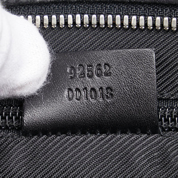 グッチ 斜め掛け ショルダーバッグ 92562 ブラック キャンバス レザー メンズ GUCCI 【中古】