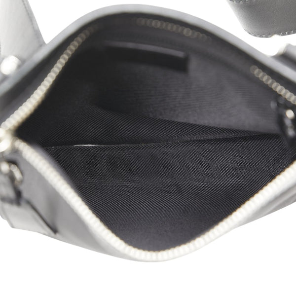 グッチ 斜め掛け ショルダーバッグ 92562 ブラック キャンバス レザー メンズ GUCCI 【中古】