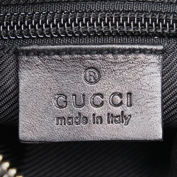 グッチ 斜め掛け ショルダーバッグ 92562 ブラック キャンバス レザー メンズ GUCCI 【中古】