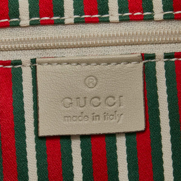 グッチ GGキャンバス インターロッキングG ワンショルダーバッグ ハンドバッグ 169947 ベージュ アイボリー キャンバス レザー レディース GUCCI 【中古】