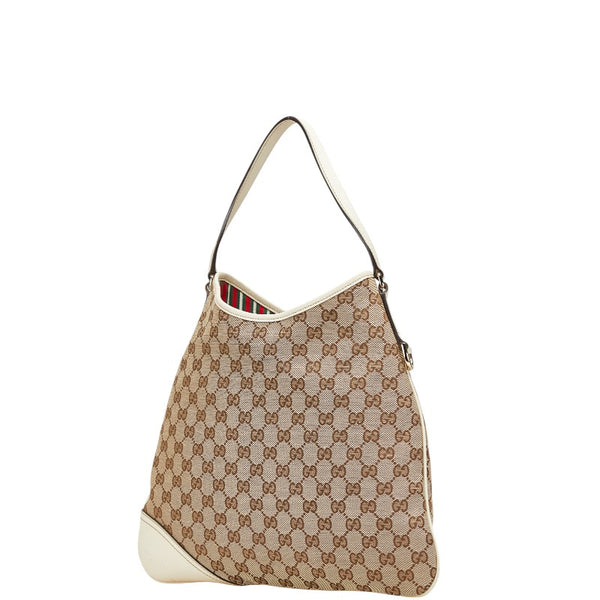 グッチ GGキャンバス インターロッキングG ワンショルダーバッグ ハンドバッグ 169947 ベージュ アイボリー キャンバス レザー レディース GUCCI 【中古】