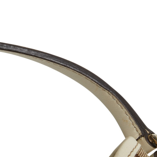 グッチ GGキャンバス インターロッキングG ワンショルダーバッグ ハンドバッグ 169947 ベージュ アイボリー キャンバス レザー レディース GUCCI 【中古】