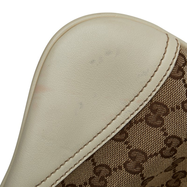 グッチ GGキャンバス インターロッキングG ワンショルダーバッグ ハンドバッグ 169947 ベージュ アイボリー キャンバス レザー レディース GUCCI 【中古】