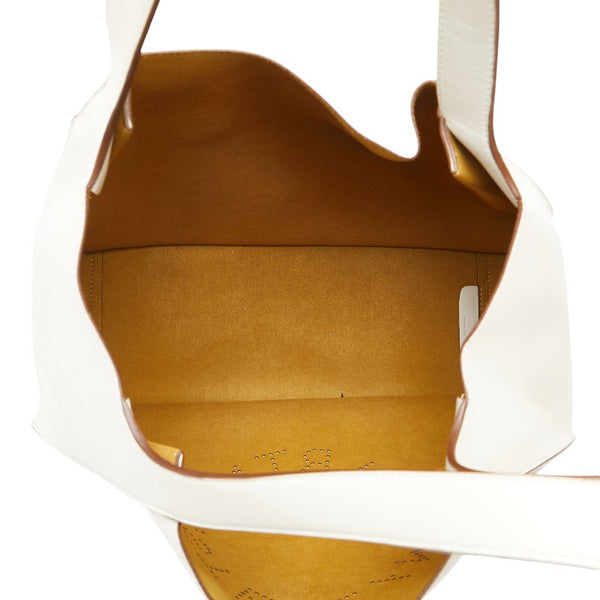 ステラマッカートニー ロゴ トートバッグ ホワイト 合成皮革 レディース Stella McCartney 【中古】