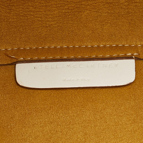 ステラマッカートニー ロゴ トートバッグ ホワイト 合成皮革 レディース Stella McCartney 【中古】