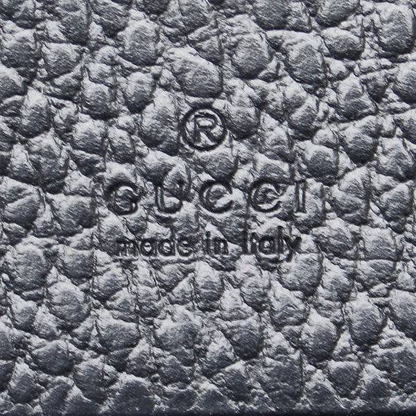 グッチ GGマーモント 二つ折り財布 456126 ブラック レザー レディース GUCCI 【中古】