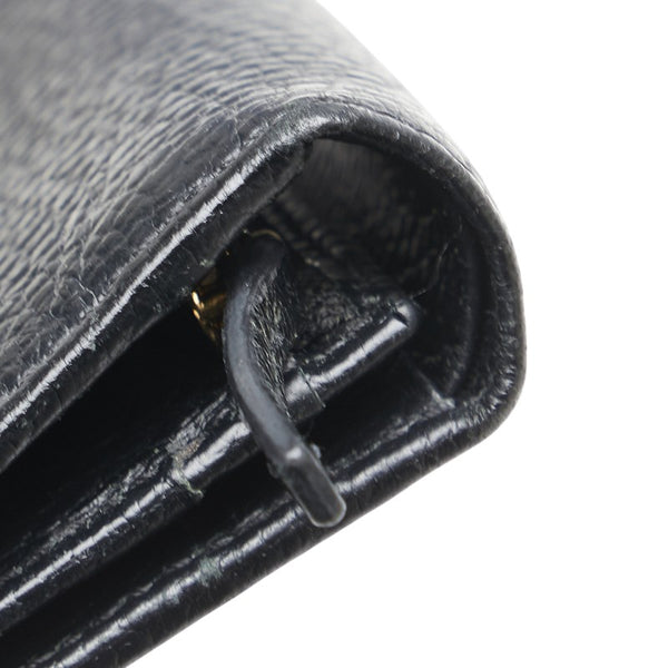 グッチ GGマーモント 二つ折り財布 456126 ブラック レザー レディース GUCCI 【中古】