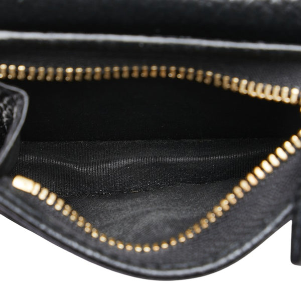 グッチ GGマーモント 二つ折り財布 456126 ブラック レザー レディース GUCCI 【中古】