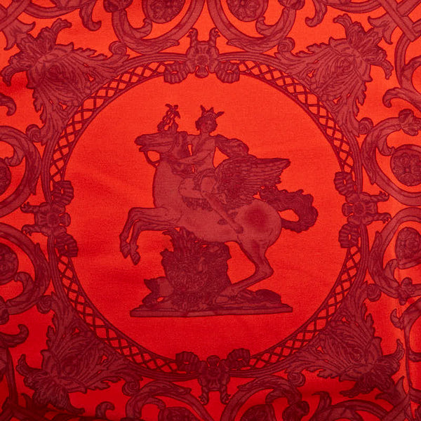 エルメス ニット セーター 半袖 サイズ：M レッド シルク コットン レディース HERMES 【中古】