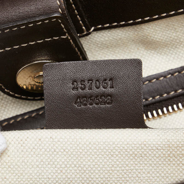 グッチ GGキャンバス シェリーライン メイフェア プリンシー トートバッグ ハンドーバッグ 257061 ベージュ マルチカラー キャンバス レザー レディース GUCCI 【中古】