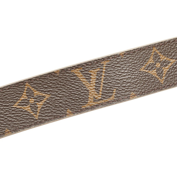 ルイ ヴィトン モノグラム LV イニシャル ベルト サイズ：80/32 M0646 ベージュ ブラウン レザー PVC レディース LOUIS VUITTON 【中古】