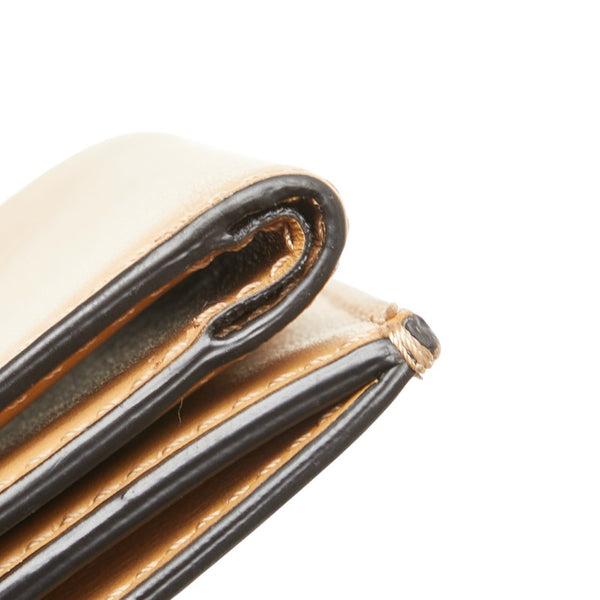 フェンディ フェンディ ローマ 三つ折り財布 コンパクトウォレット 8M0395 ブラウン レザー レディース FENDI 【中古】