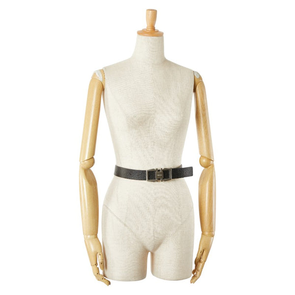 サルヴァトーレフェラガモ ガンチーニ リバーシブル ベルト ブラック グリーン レザー メンズ Salvatore Ferragamo 【中古】