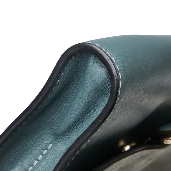 クロエ フェイ 斜め掛け ショルダーバッグ グリーン レザー スエード レディース Chloe 【中古】