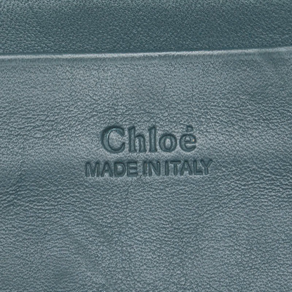 クロエ フェイ 斜め掛け ショルダーバッグ グリーン レザー スエード レディース Chloe 【中古】