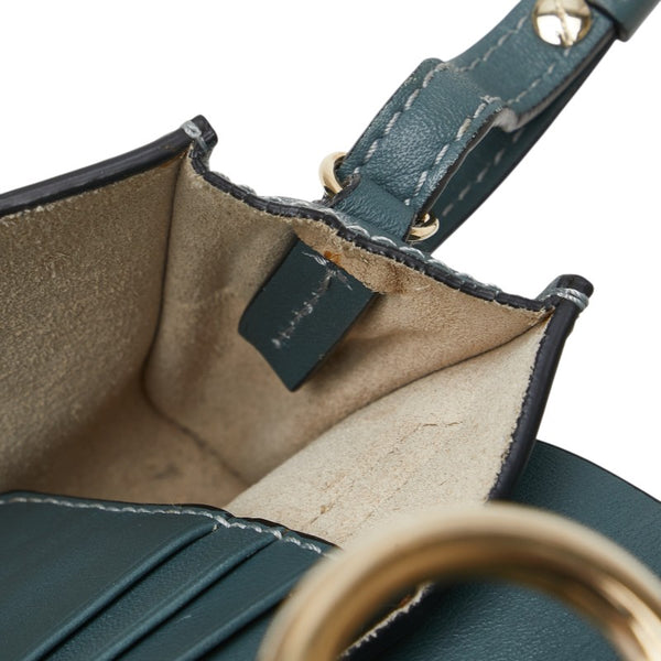 クロエ フェイ 斜め掛け ショルダーバッグ グリーン レザー スエード レディース Chloe 【中古】