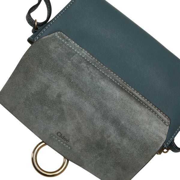 クロエ フェイ 斜め掛け ショルダーバッグ グリーン レザー スエード レディース Chloe 【中古】