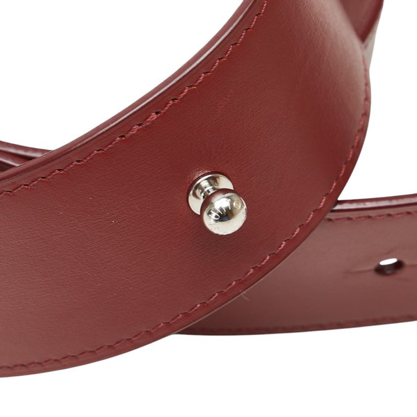 ルイ ヴィトン ベルト サイズ：70/23 MP145 ワインレッド ボルドー レザー レディース LOUIS VUITTON 【中古】