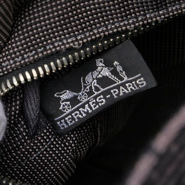 エルメス エールライン トートPM ハンドバッグ トートバッグ グレー キャンバス レディース HERMES 【中古】