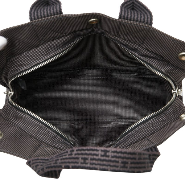 エルメス エールライン トートPM ハンドバッグ トートバッグ グレー キャンバス レディース HERMES 【中古】