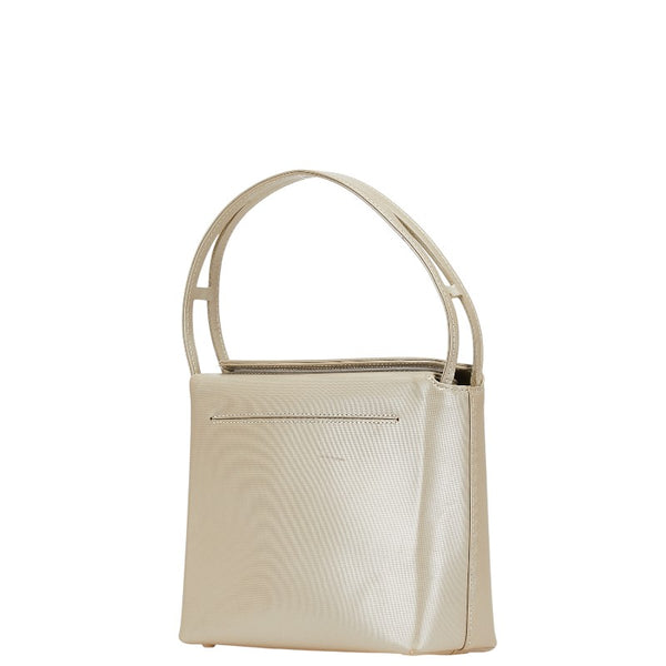 ジバンシー ロゴ ハンドバッグ グレージュ ベージュ レザー レディース Givenchy 【中古】