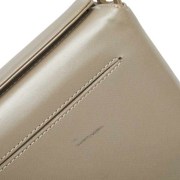 ジバンシー ロゴ ハンドバッグ グレージュ ベージュ レザー レディース Givenchy 【中古】