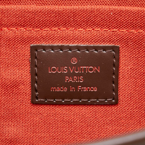 ルイ ヴィトン ダミエ ソローニュ 斜め掛け ショルダーバッグ N48079 ブラウン PVC レザー レディース LOUIS VUITTON 【中古】