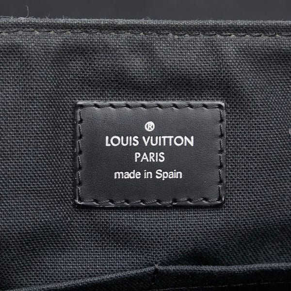 ルイ ヴィトン ダミエ グラフィット ディストリクトMM ショルダーバッグ N41272 ブラック PVC レザー メンズ LOUIS VUITTON 【中古】