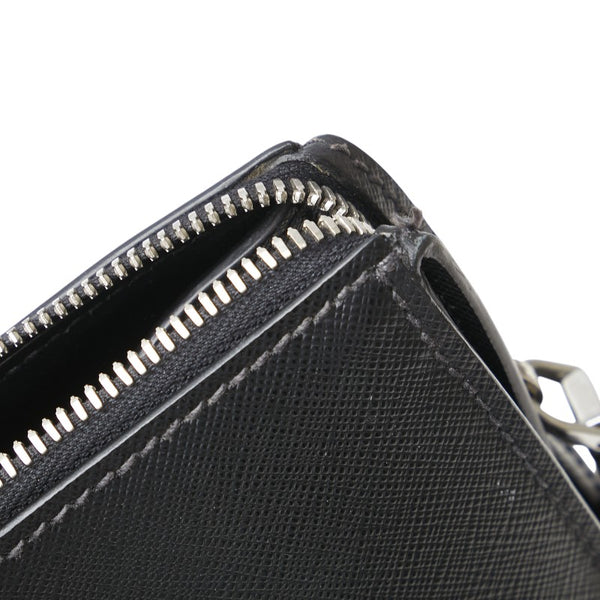 プラダ ハンドバッグ ビジネスバッグ ブラック レザー メンズ PRADA 【中古】