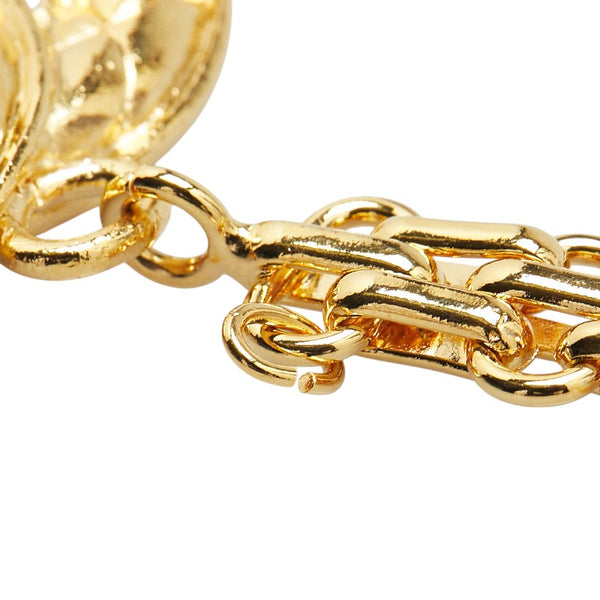 シャネル ココマーク マトラッセ キーホルダー バッグチャーム ゴールド メッキ レディース CHANEL 【中古】