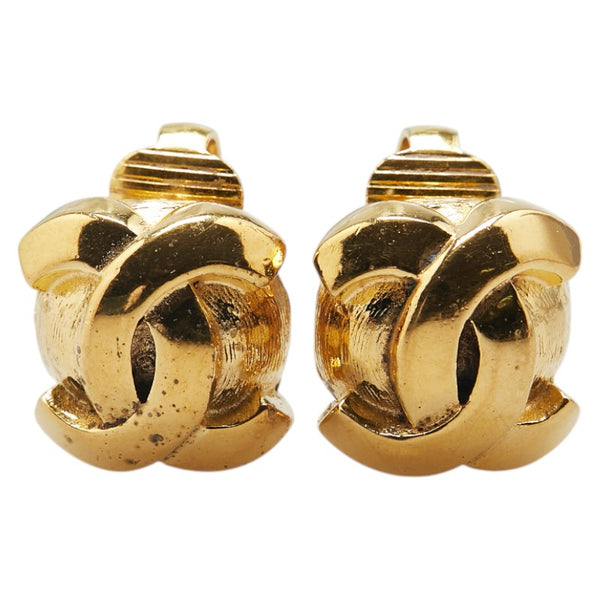 シャネル ココマーク イヤリング ゴールド メッキ レディース CHANEL 【中古】