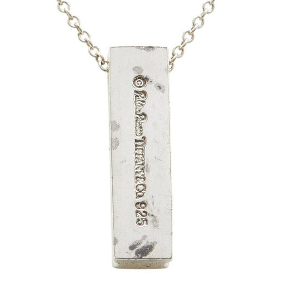 ティファニー キス バー 1Pダイヤ ネックレス SV925 シルバー レディース TIFFANY&Co. 【中古】