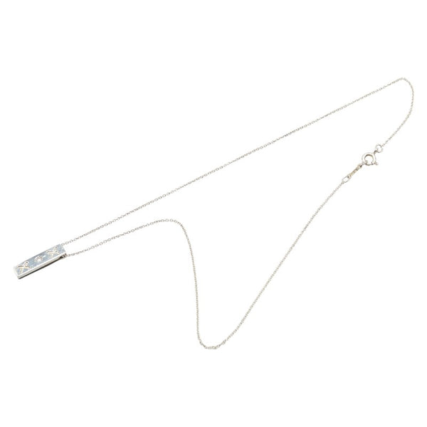 ティファニー キス バー 1Pダイヤ ネックレス SV925 シルバー レディース TIFFANY&Co. 【中古】