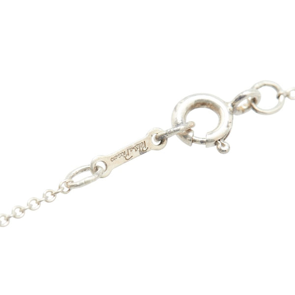 ティファニー キス バー 1Pダイヤ ネックレス SV925 シルバー レディース TIFFANY&Co. 【中古】