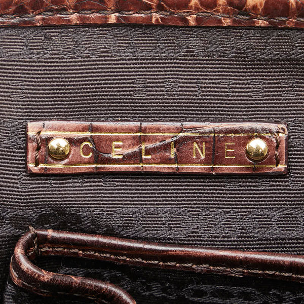 セリーヌ ブギーバッグ トートバッグ ベージュ ブラウン ラフィア レザー レディース CELINE 【中古】