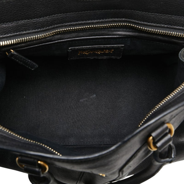 サンローラン カバスシック ハンドバッグ ショルダーバッグ 2WAY ブラック レザー レディース SAINT LAURENT 【中古】