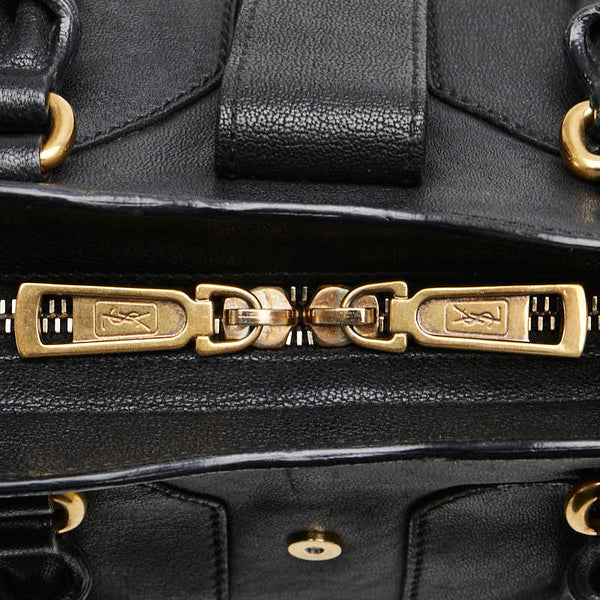 サンローラン カバスシック ハンドバッグ ショルダーバッグ 2WAY ブラック レザー レディース SAINT LAURENT 【中古】