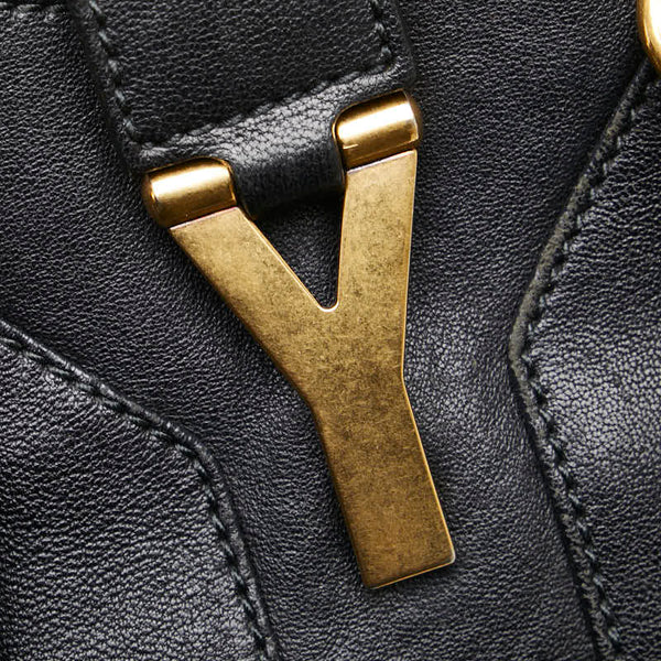 サンローラン カバスシック ハンドバッグ ショルダーバッグ 2WAY ブラック レザー レディース SAINT LAURENT 【中古】
