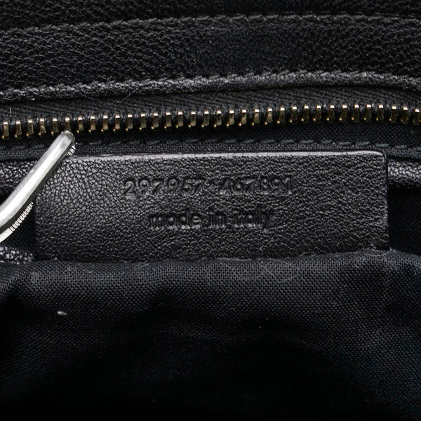 サンローラン カバスシック ハンドバッグ ショルダーバッグ 2WAY ブラック レザー レディース SAINT LAURENT 【中古】