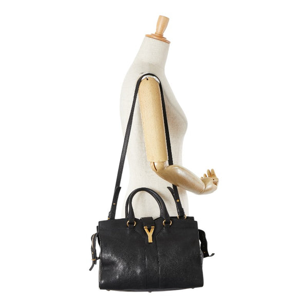 サンローラン カバスシック ハンドバッグ ショルダーバッグ 2WAY ブラック レザー レディース SAINT LAURENT 【中古】