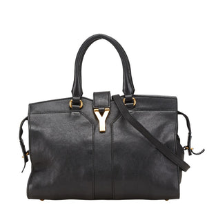 サンローラン カバスシック ハンドバッグ ショルダーバッグ 2WAY ブラック レザー レディース SAINT LAURENT 【中古】