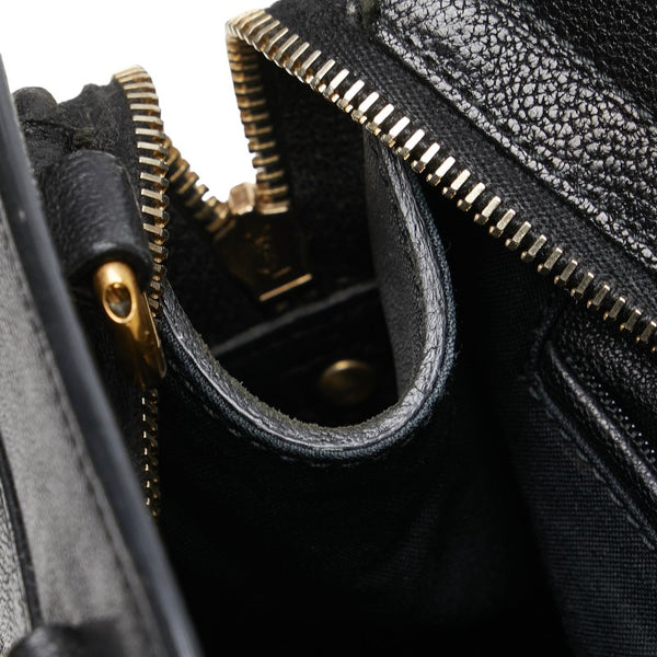 サンローラン カバスシック ハンドバッグ ショルダーバッグ 2WAY ブラック レザー レディース SAINT LAURENT 【中古】
