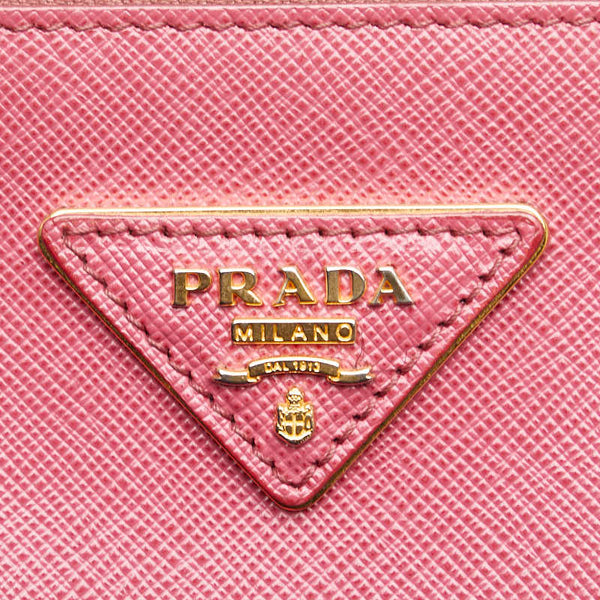 プラダ ガレリア サフィアーノ ハンドバッグ ショルダーバッグ 2WAY BN2274 ピンク レザー レディース PRADA 【中古】