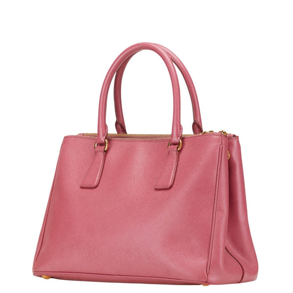 プラダ ガレリア サフィアーノ ハンドバッグ ショルダーバッグ 2WAY BN2274 ピンク レザー レディース PRADA 【中古】